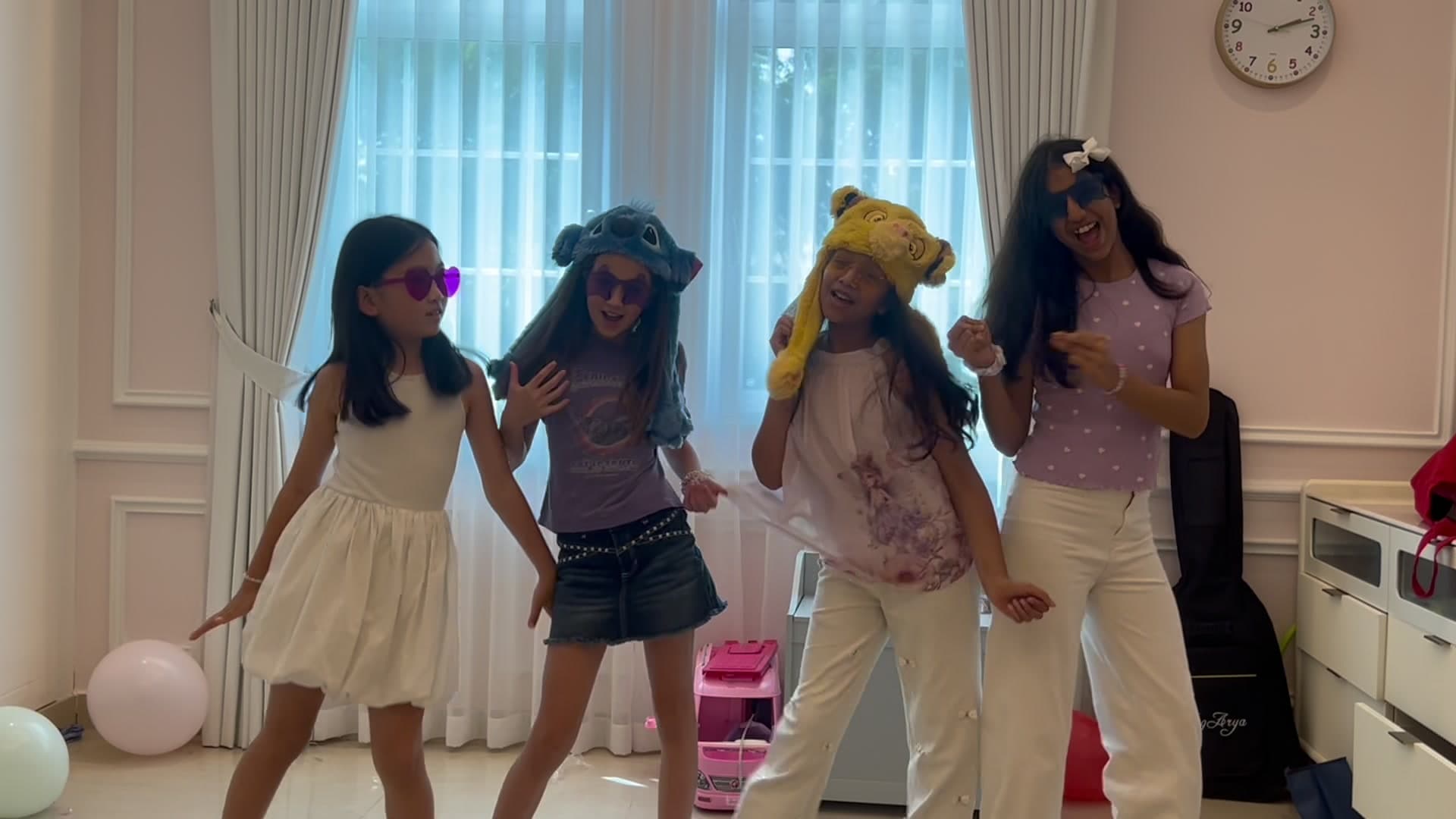 The four members of KIP — Matilde, Rose, Aashi and Ava